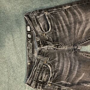 Miss Me Charcoal Denim Shorts